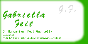 gabriella feit business card